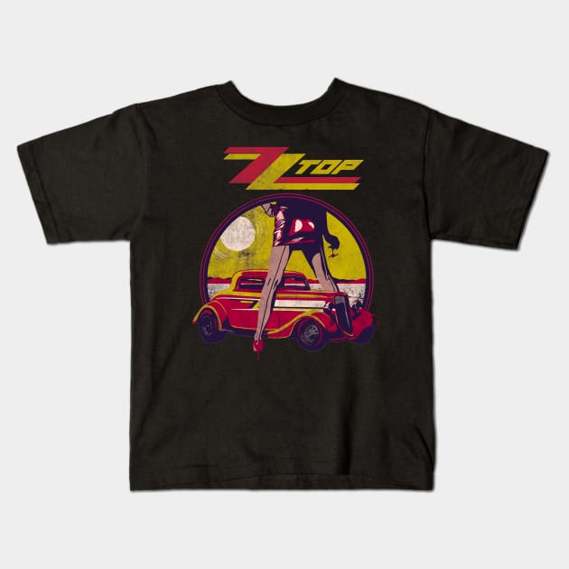 ZZ Top - RETRO STYLE Kids T-Shirt by Ninjuhdelic
